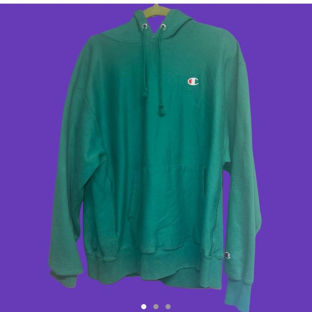 green champion hoodie